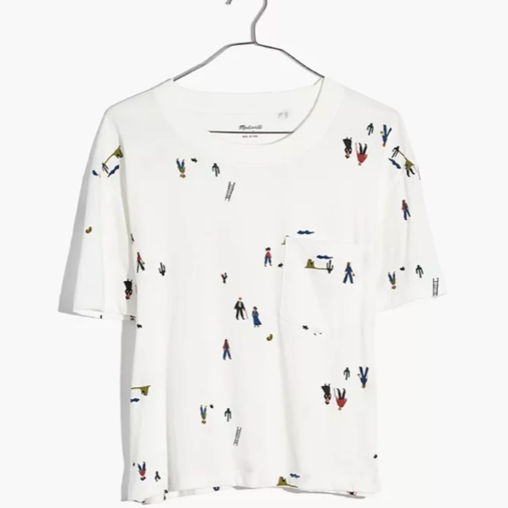 Easy Crop Tee in El Rancho Print